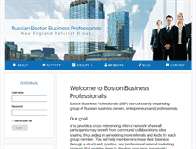 Tablet Screenshot of bostonbusinessprofessionals.com